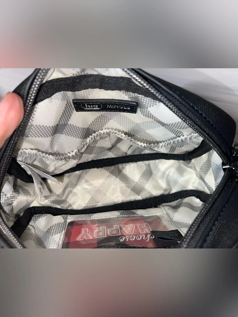 Lug Mingle Matte Luxe VL compact crossbody - black - excellent condition!